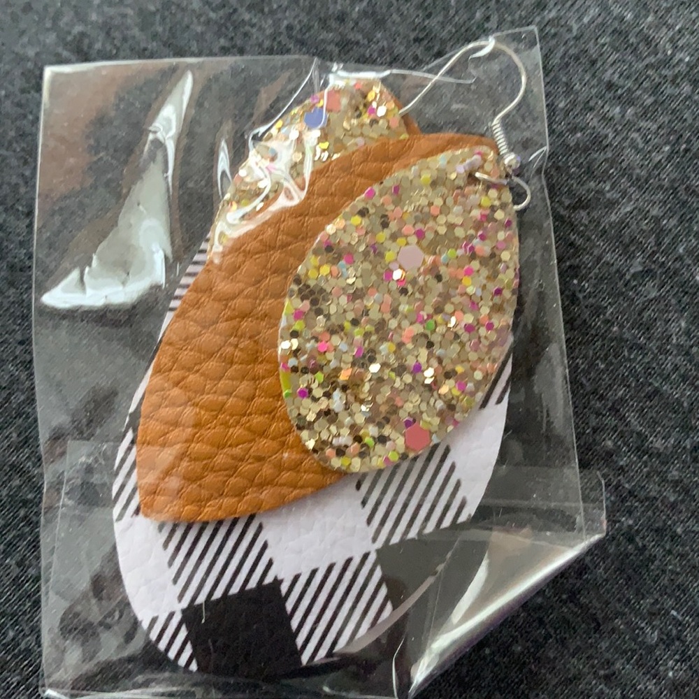 Faux Leather Earrings
